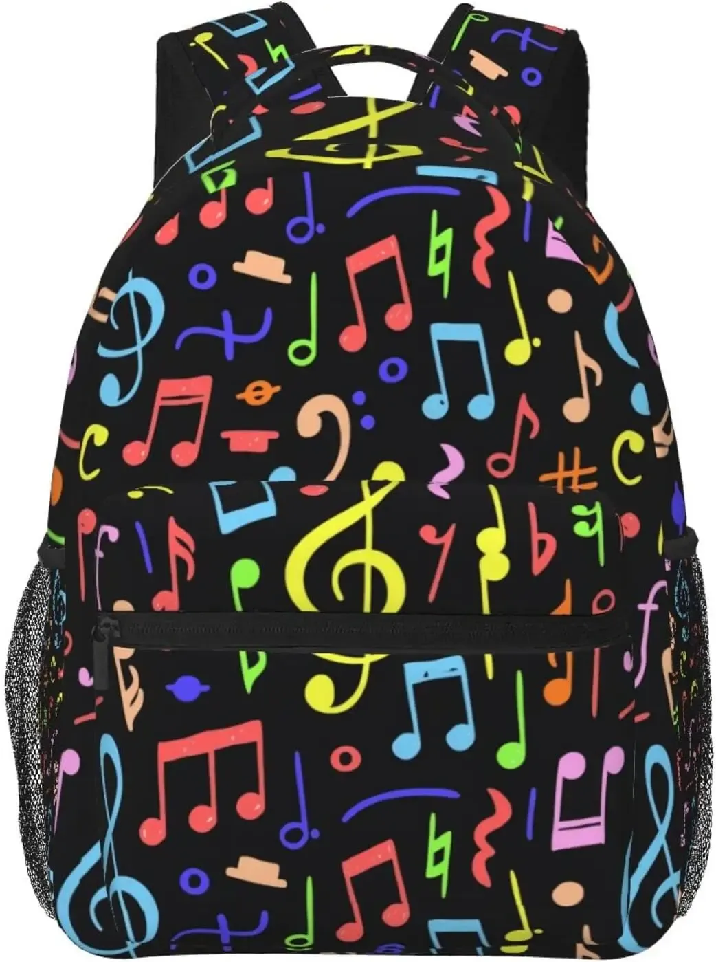 Sırt çantası müzik notu piyano tuşları sırt çantaları sevimli dizüstü bilgisayar kitap çantası bilgisayar çantası yürüyüş seyahat gün çantası kadınlar için