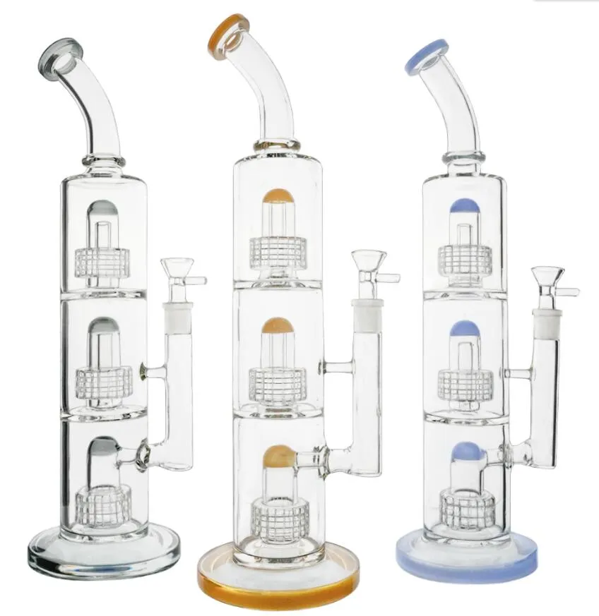 Bong de vidro rosa grosso narguilé dab rig árvore dupla perc cúpula percolador tubo de água 14mm tigela grandes tubos de água