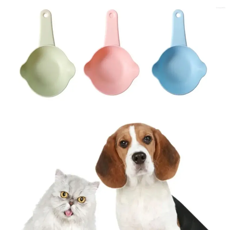 Cuillère à nourriture pour animaux de compagnie en forme de vêtements pour chiens, grande capacité avec trous de suspension, cuillère sèche, mesure en plastique, alimentation pour chiots