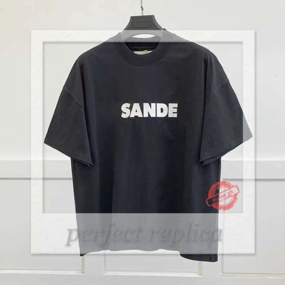 Jill Sander T-shirt Haute Qualité Designer Mode Classique Jil Sander Chemise Casual Hommes Femmes Lettre Impression Couples T-shirt Style Simple T-shirt 602