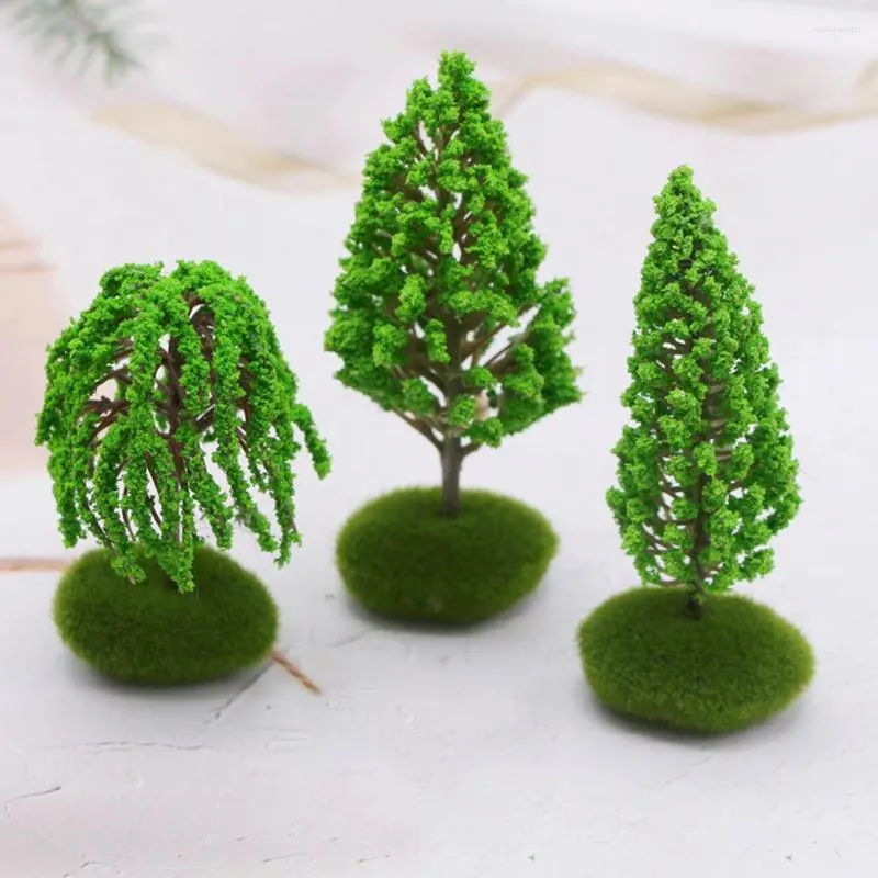 Dekorative Blumen Micro Landschaft Baum Mini Garten Dekoration gefälschte Sand Tisch DIY Modell kleine Ornament