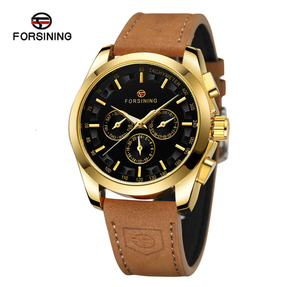 ForSing6917M3R2 Nya Six Needle Men's Automatic Mechanical Personalized Watch Gift Fashion Trend