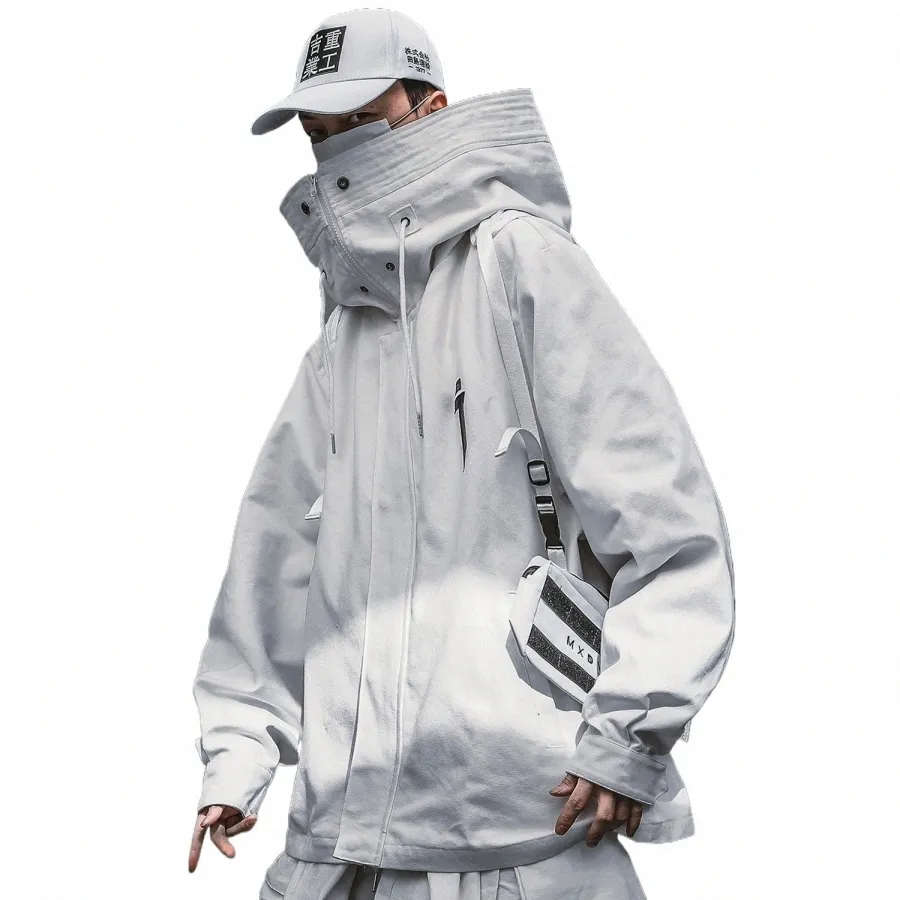 DHgate.com:Mens Techwear Hooded Zip Up Jacket, Japanese DHgate.com:Mens Techwear Hooded Zip Up Jacket, Japanese