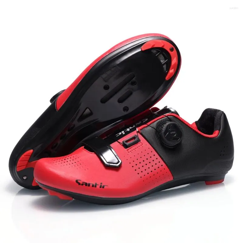 Zapatos de ciclismo Santic Lock para hombre, deportes al aire libre, bicicleta de montaña, señoras, conducción en carretera, informal, ajustable, talla asiática