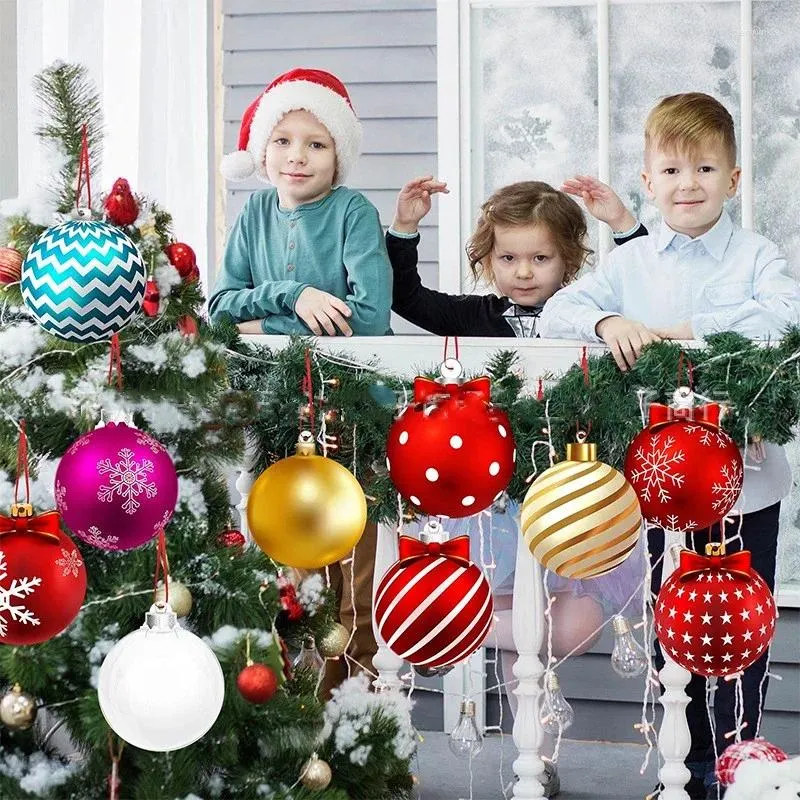 Party Decoration Christmas Hangings Outdoor Porch Tree Theme Holiday Decorations Round Ball Decoratio