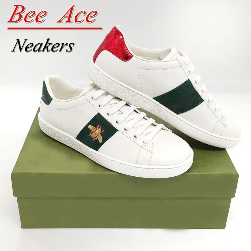 Ace Bee Casual Chores Sports Chaussures Low Men Femmes Chaussures Tiger Broidered Noir blanc vert Sports à rayures Sports Chaussures Eur 36-45