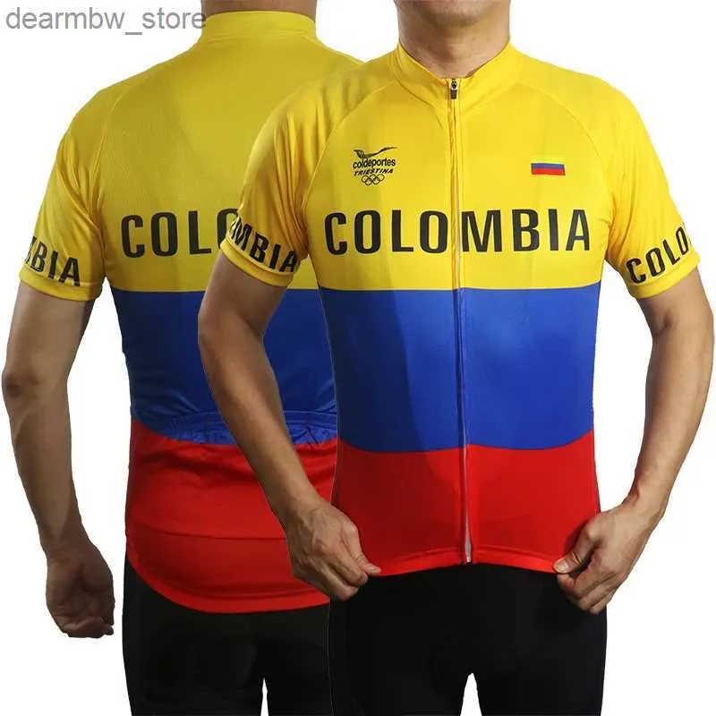 Vestes de cyclisme Été moto hors route à manches courtes veste de vélo de route course escalade chemise colombienne vélo haut descente race24328