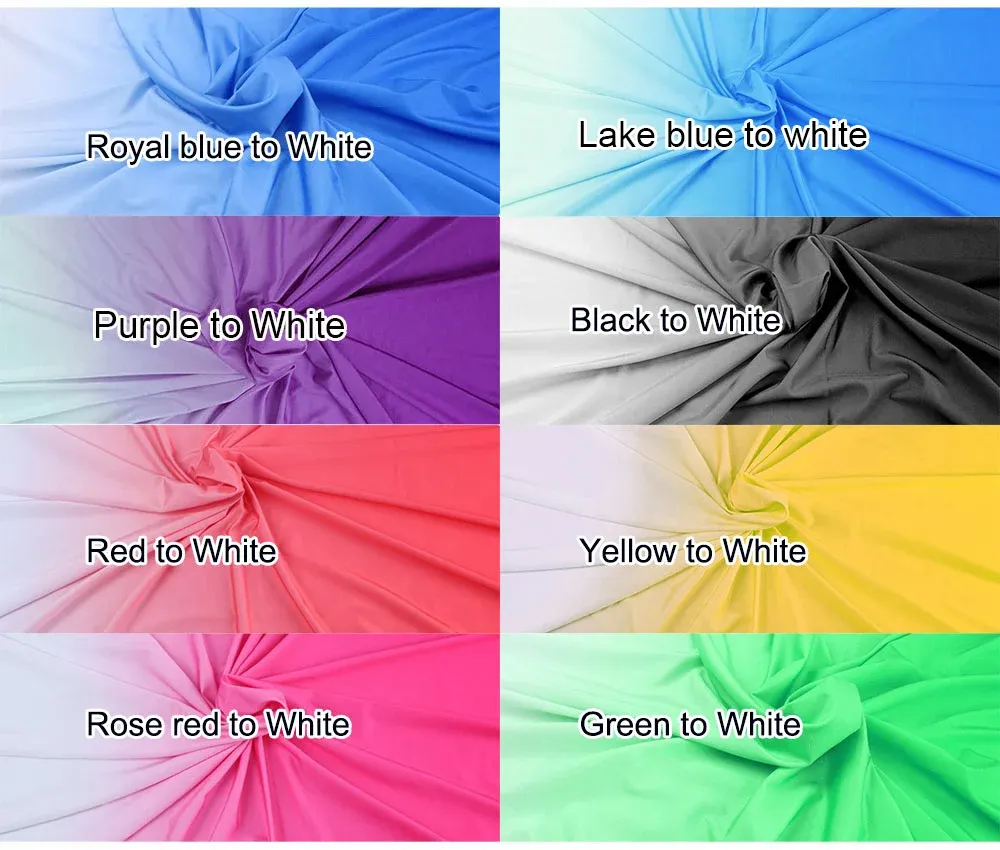 Stoff gestrickter Spandex-Stoff mit Farbverlauf für Tanzkleid, Trikot, Stretch-Stoff für lateinamerikanische Kleidung, Ombre-Lycra-Stoff, Meterware