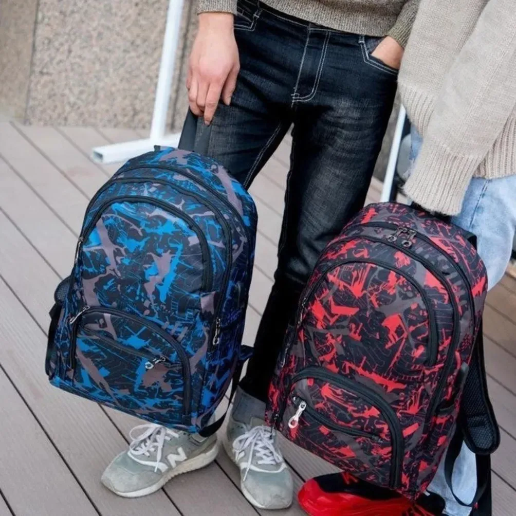 Sacs d'extérieur pas cher sac à dos de voyage camouflage sac d'ordinateur Oxford chaîne de frein sac d'étudiant du collège de nombreuses couleurs XSD1004