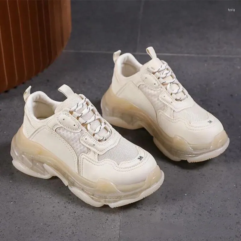 Casual Shoes Women Platform Breathable Sneakers Autumn Fashion 2024 Ankle Strap Mesh