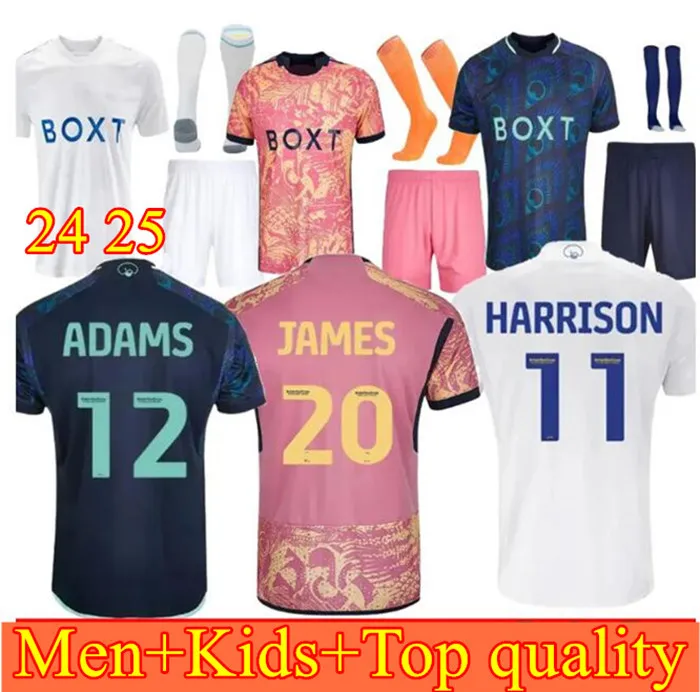 2024 BAMFORD Llorente Leeds Unitedes RODRIGO Soccer Jerseys 24 25Third Adams Aaronson HARRISON JAMES Men Kids Home Away Orange Football Shirt