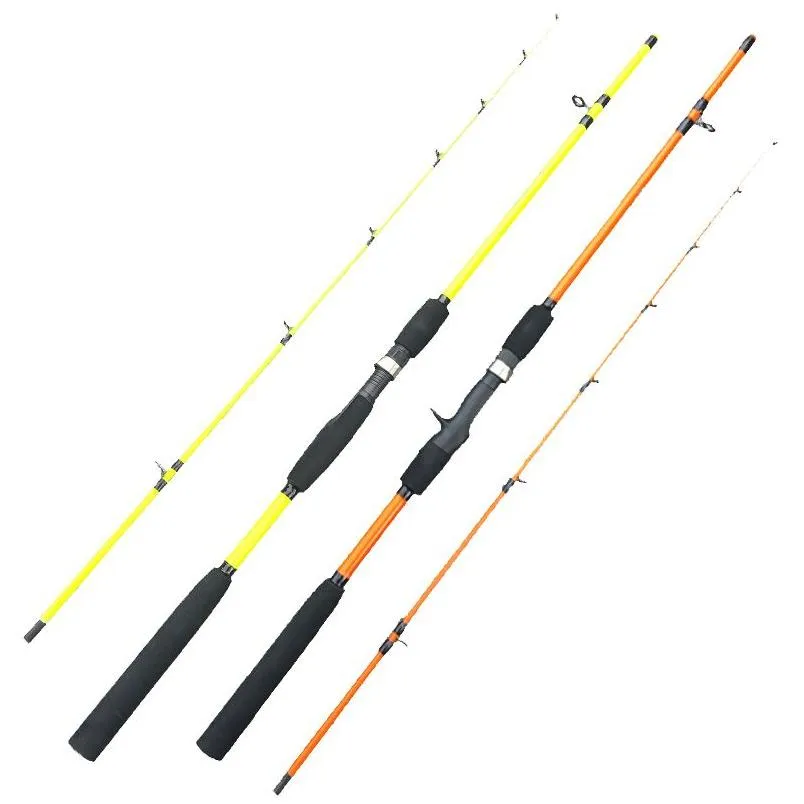 Spinning Rods Ice Tream Tralight Telescopic Fishing Rod Portable 2Segments Bait Casting Travel 1.6M Bass Squid Drop Delivery Sports Ou Dh36G