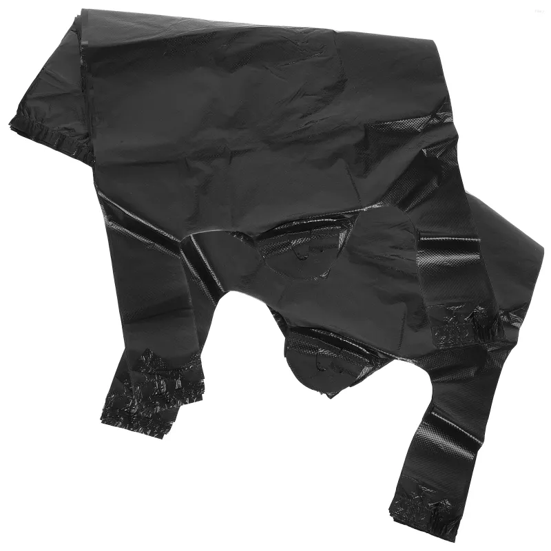 Sacs de rangement 150 pcs sac à provisions en plastique noir avec poignées poubelle bureau poubelle cuisine poubelle salle de bain