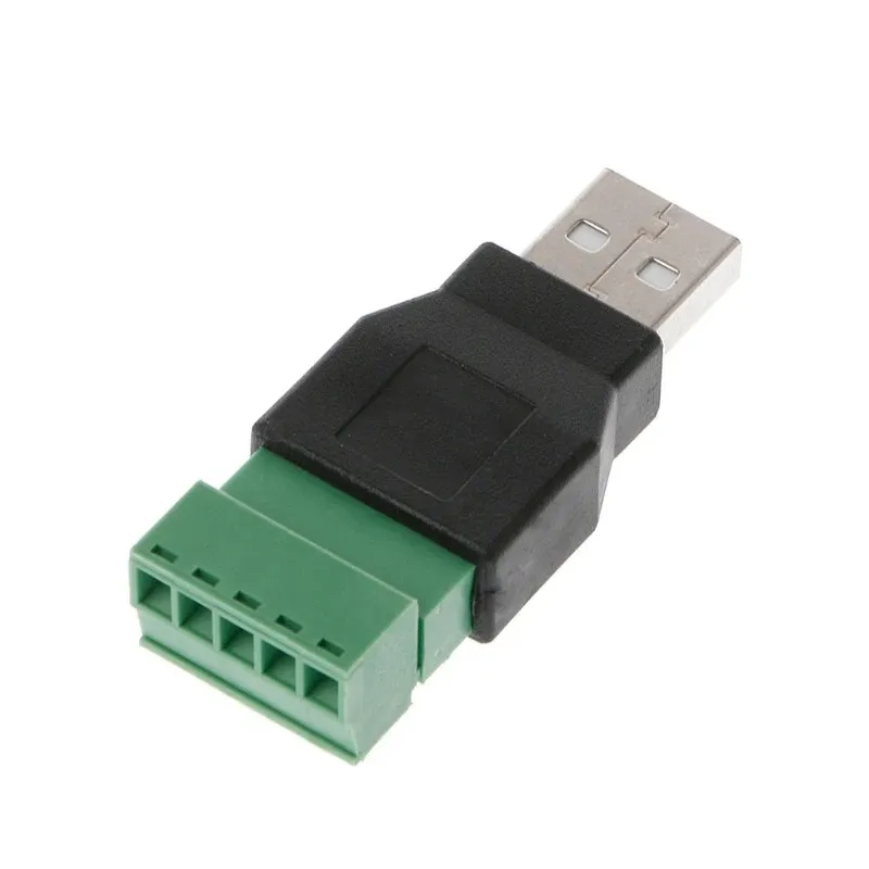 USB female to screw connector USB plug with shield connector USB2.0 Female Jack USB female to screw terminal