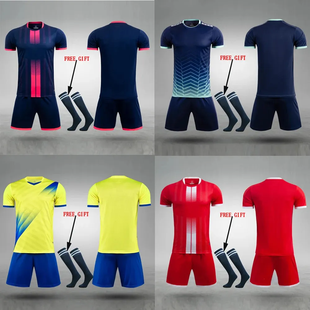 Adultos Niños Jersey de fútbol Hombres Niño Personalizar Uniformes de fútbol Ropa deportiva Futsal Ropa deportiva Entrenamiento Chándal Niño y240318