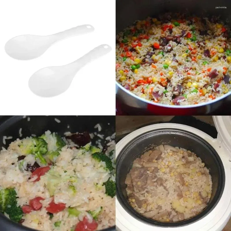 Skedar non-stick matlagning sked ris resistenta verktyg bordsartiklar servis klass silikon värmekök tillbehör
