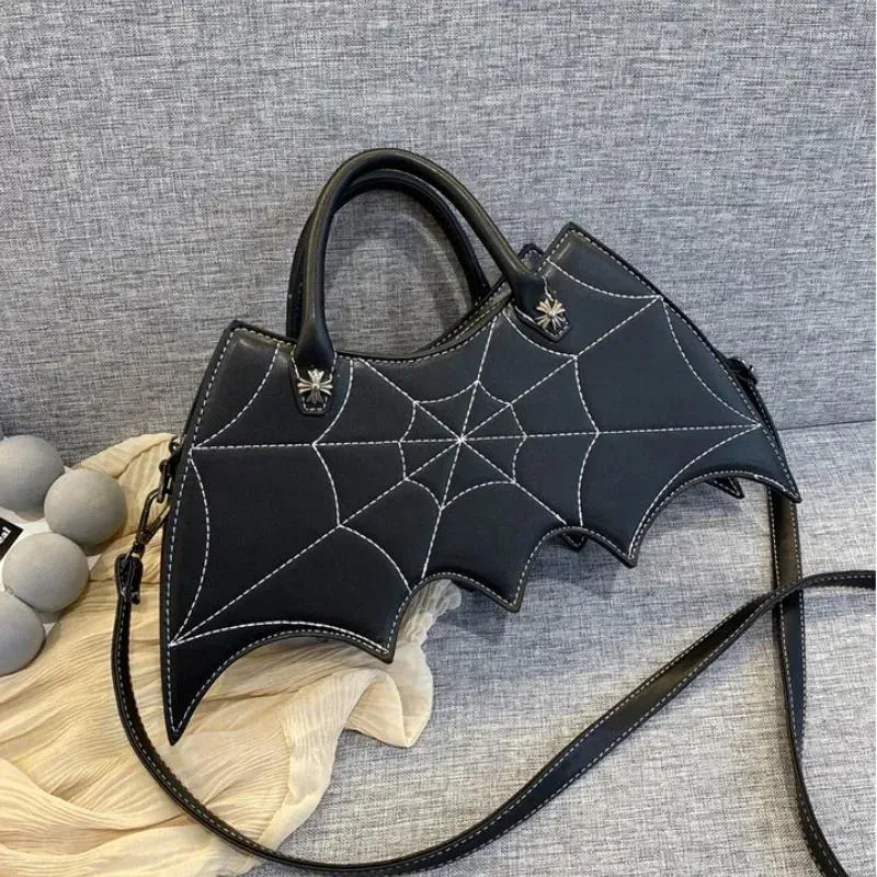 Sacs à bandoulière Bat Sac à main pour femmes Bandoulière Cartables Mode Creative Spoof Fun Halloween Personnalité Fille Tendance Pu Cuir Messenger Bag