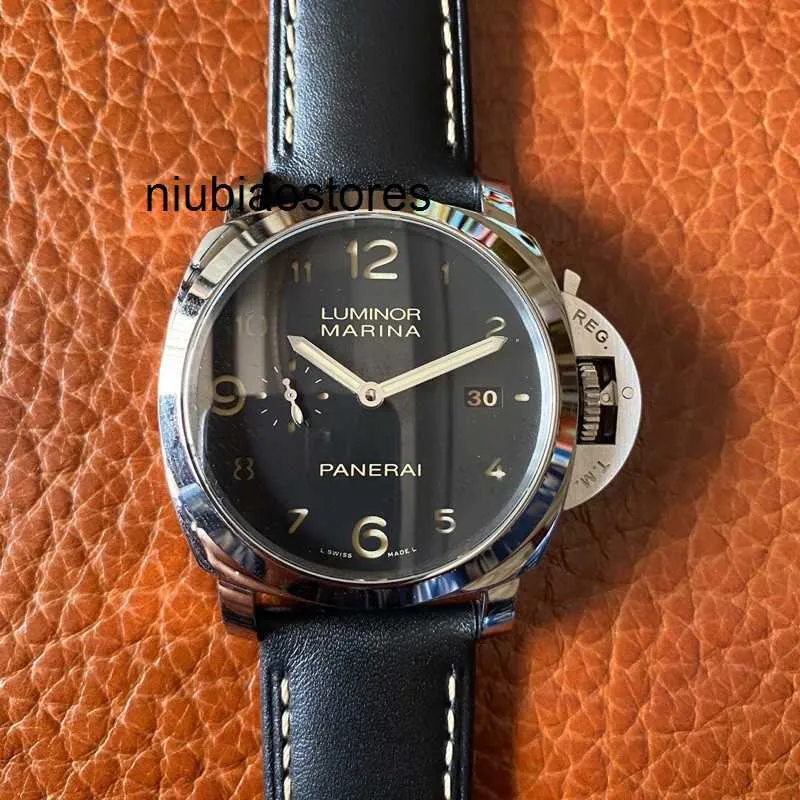 남성 감시 디자이너 시계 Sapphire 47mm 16mm cowhide 자동 고급