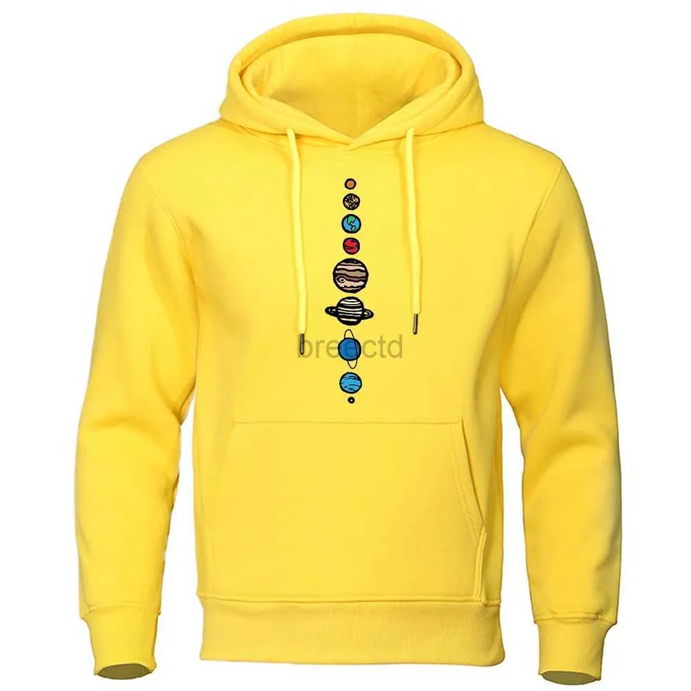 Felpe con cappuccio da uomo Felpe Autunno caldo Nuove felpe con cappuccio Universo Sistema solare Felpa da uomo Pianeti Colore Fshion Felpa con cappuccio da uomo Nove pianeti Harajuku Streetwear 24328