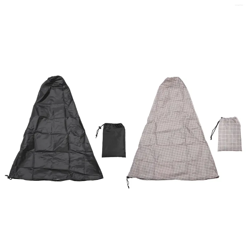 Bolsas de almacenamiento Cubiertas de chiminea Prevención de polvo impermeable 210D Tela Oxford Patio Cubierta de pozo de fuego para jardines Balcones