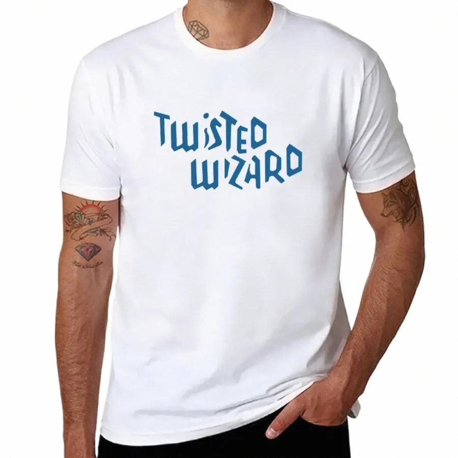 novo Twisted Wizard T-Shirt camisetas gráficas camisetas gráficas camiseta preta lisa camisetas masculinas 32Zm #