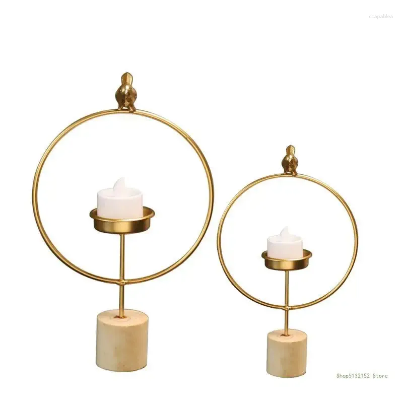 Candle Holders QX2E Fashion 3D Geometric Candlestick Metal Bird Wall Holder For Home Wedding