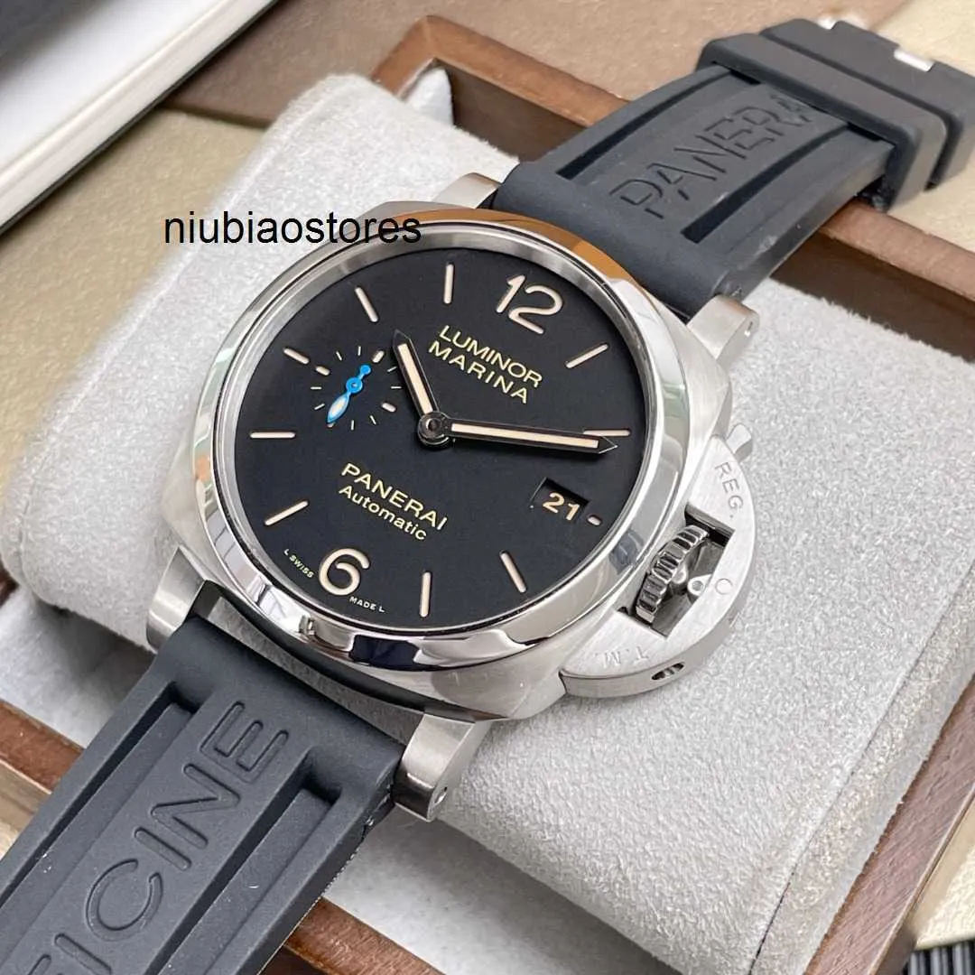 Relógio mecânico masculino de luxo, série de tiro instantâneo, aço de precisão, relógio automático pam01392, relógios de pulso à prova d'água, designer de moda