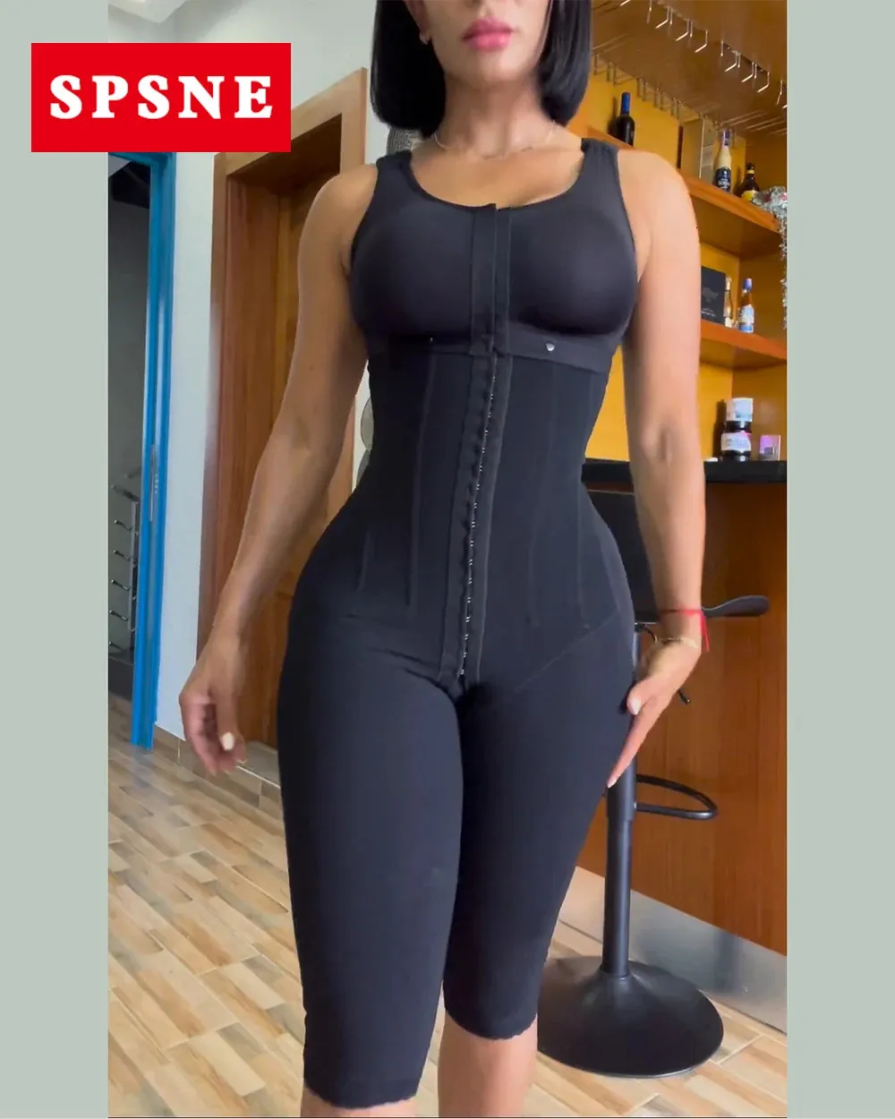 Kontrola brzucha pełnego ciała Faja Bust z przyciskiem Wrap Shapewear Columbian Reducing and Shapers 240327