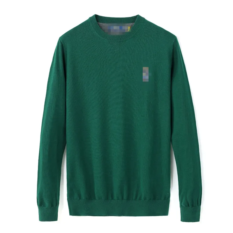 Herrens high-end tröja 2024 Herrkläder Höst och vinter Löst topp Men nallebjörn broderad stickad pullover Men rund hals casual pullover