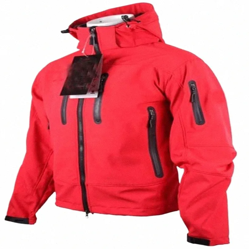 Heren Jas Outdoor Soft Shell Kleding Paar Jas Gewatteerd Bergbeklimmen Reizen Kleding Jas Herfst en Winter Fleece 54w9#