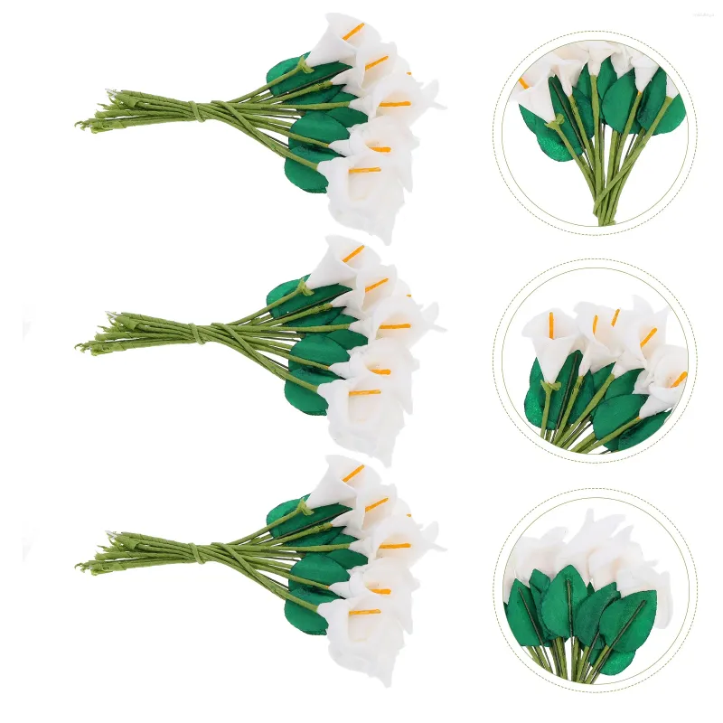 Decoratieve bloemen 144 PCS Simulatie Small Bouquet Flower Diy Leveringen Mini Fake Craft Making Decor-accessoires Schattige handgemaakte ambachten