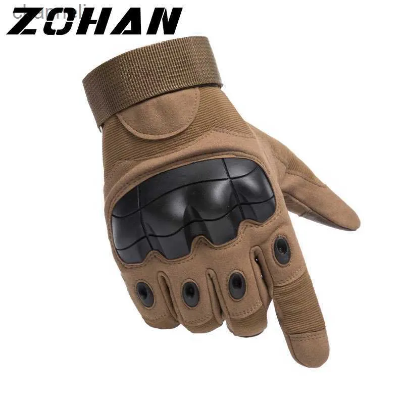 Rękawiczki taktyczne Knuckles Poling Men Outdoor Winter Touch Screen strzelanie do walki Airsoft dla YQ240328