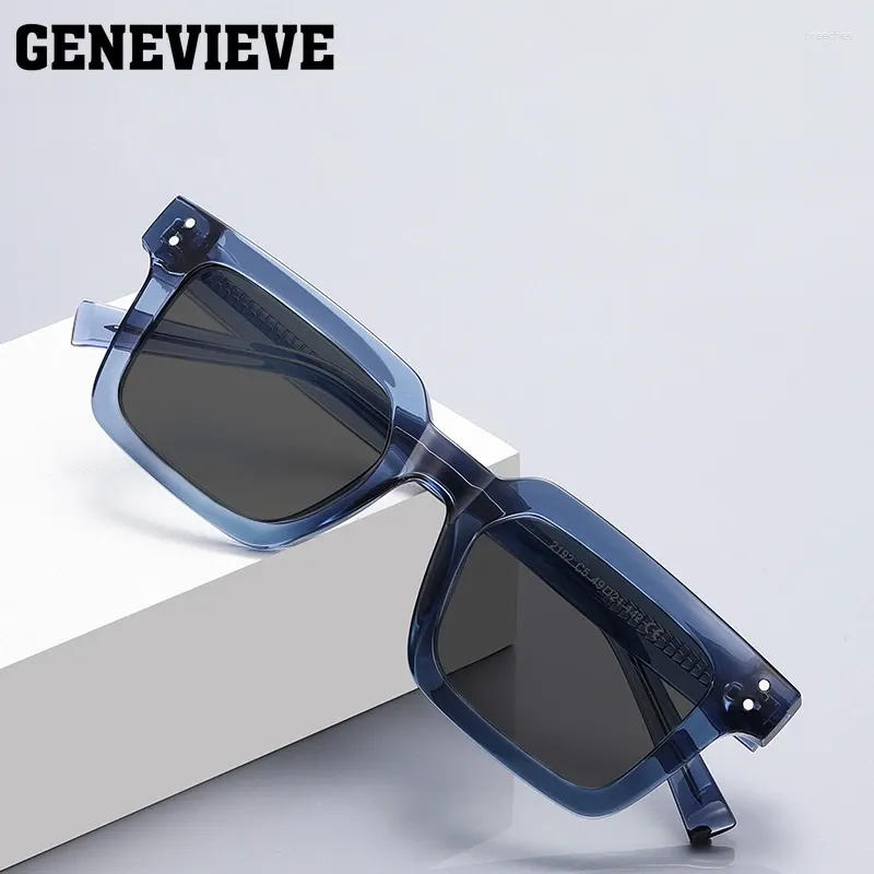 النظارات الشمسية Genevieve Square Classic Frame وصفة طبية قابلة للاستقطاب نظارات Pochromic الأزرق حماية الضوء PFD2192