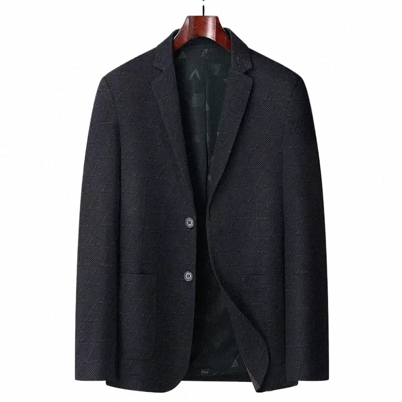 Nowy przyjazd Fi Suepper Large Jesień Men's Casual Busin Suit Letter Single West Plus Size xl2xl3xl4xl5xl6xl 7xl 8xl Z44R#