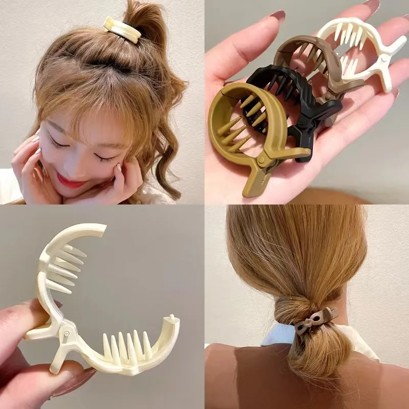 pince à cheveux de petite taille, produit populaire du commerce extérieur, petite pince à requin parfumée, cuillère arrière de petite taille, boucle de queue de cheval, coiffure, sensation haut de gamme