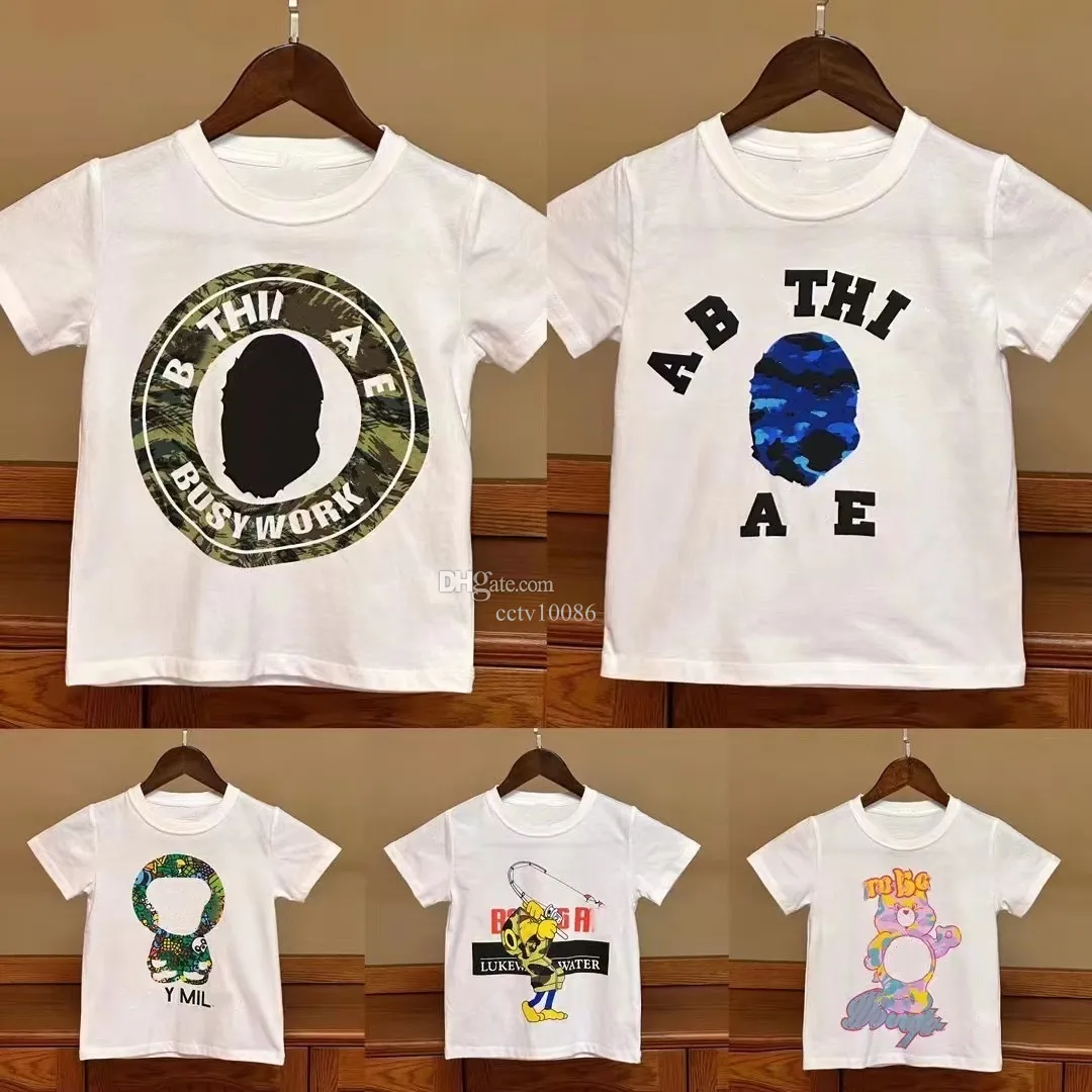 diseñador de ropa para niños simios camisetas de niño niños pequeños de camuflaje bebé niña niño camisetas casuales camisetas de mono de moda polo para bebés jóvenes top de manga corta con estampado de tiburones para niños