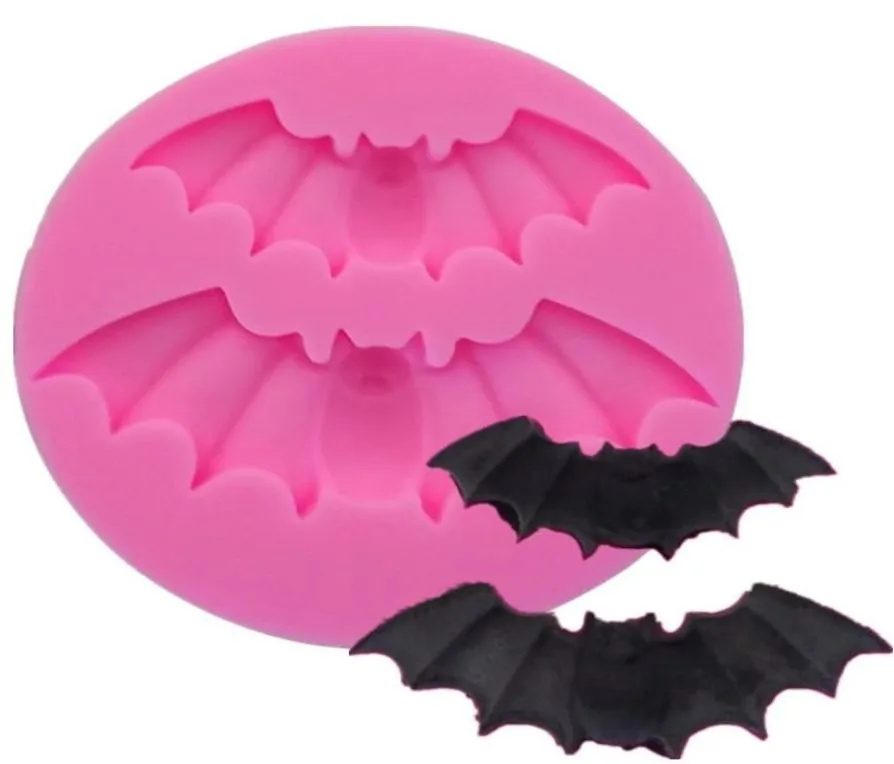 Halloween Silicone Bat Moules Noël Fantôme Festival Décoration Gâteau Moldes Sucre Biscuits Cuisson Facile Démontage Moule 1 4sqa 2415562