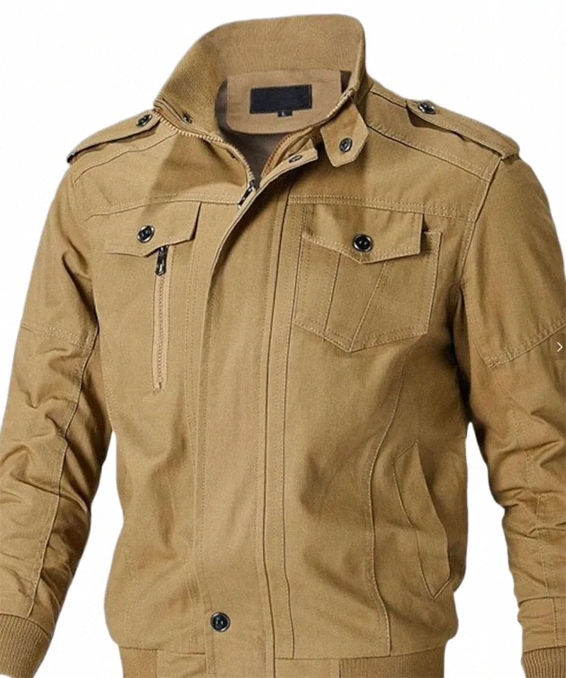 Plus Size Men's Lightweight Jacket FI Casual Cott Daily Wear Solid Jacket Ytterkläder för Spring Fall Winter, herrkläder R443#