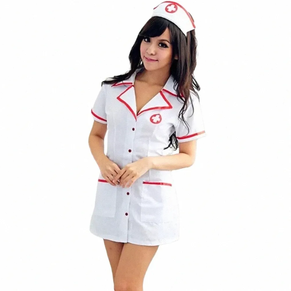 Costume d'infirmière sexy Costume Sexi Maid Lingerie Sexy Jeu de rôle Femmes Lingerie Sexy Dr Sex Sous-vêtements Infirmière Cosplay Uniforme R7Gs #