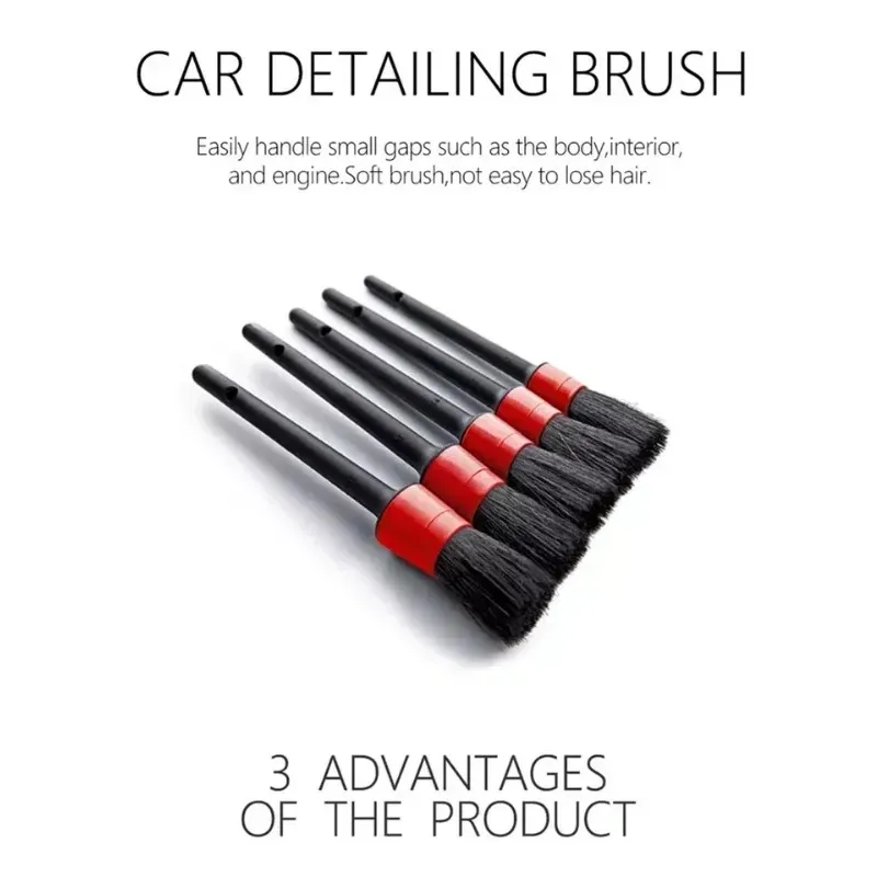 Detailing Brush Set Car Brushes Car Detailing Brush For Auto Cleaning Dashboard Air Outlet Wheel Wash Maintenance Tool