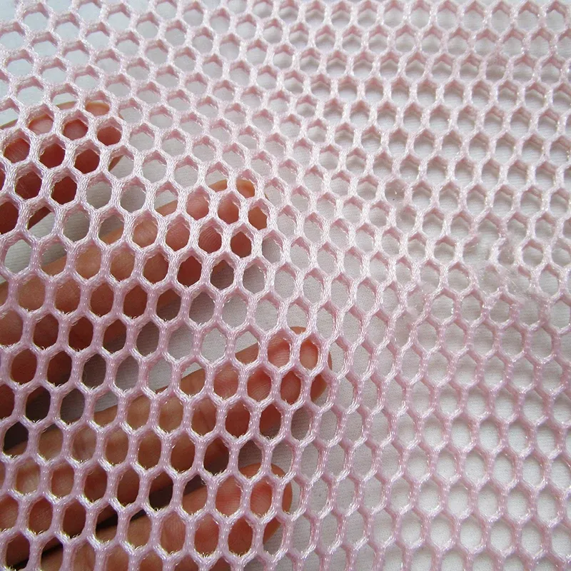 Processori Nuovo tessuto a nido d'ape lucido 3d Strato d'aria Tessuto a rete Poliestere Hollow Forniture sportive casual Panno a rete Borsa da cucito fatta a mano Panno pacchetto