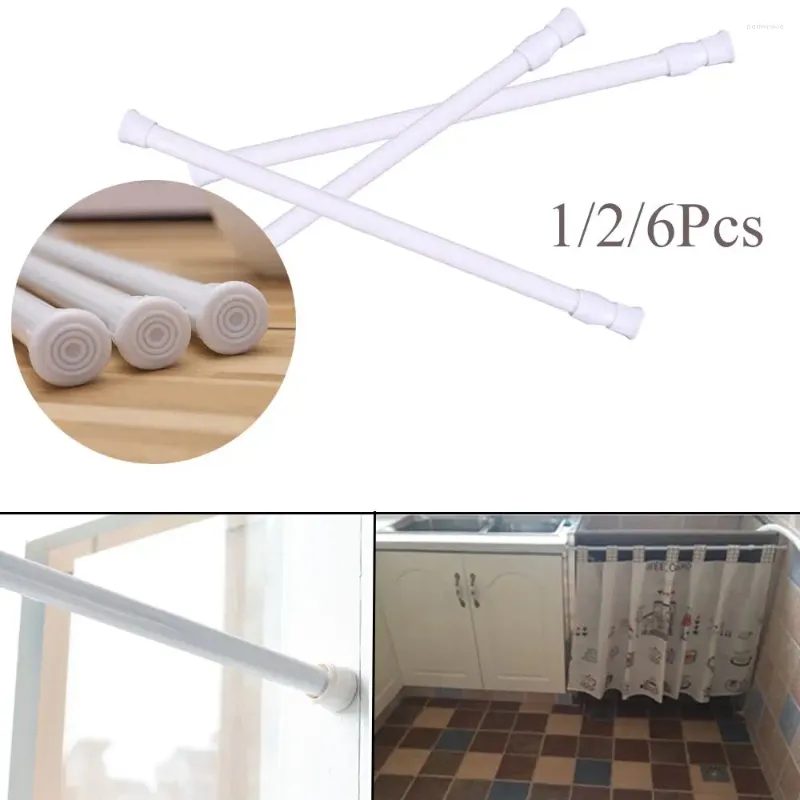 Shower Curtains Useful Spring Load Household Loaded Hanger Bathroom Product Hanging Rods Curtain Pole Extendable Sticks