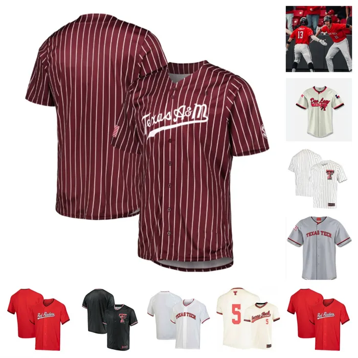 Niestandard Texas Tech 1 Dillon Carter 26 Dylan Maxcey 15 Will Burns 50 Drew Woodcox Baseball Jersey 25 Owen Washburn 31 Damian Bravo 33 Ryan Brome 7 Jeric Curtis zszyty