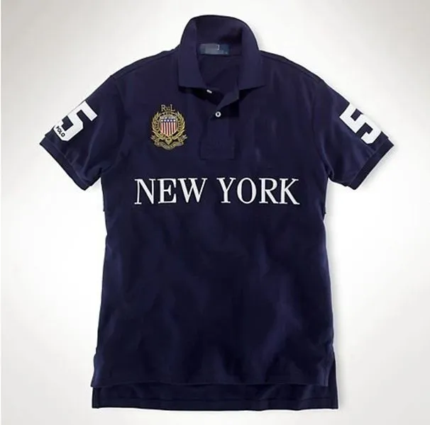 "Designer Men's Polo Shirt - New Men's Short Sleeve Shirt, Summer Cotton New York Polo Shirt for Men - Stylish and Comfortable"