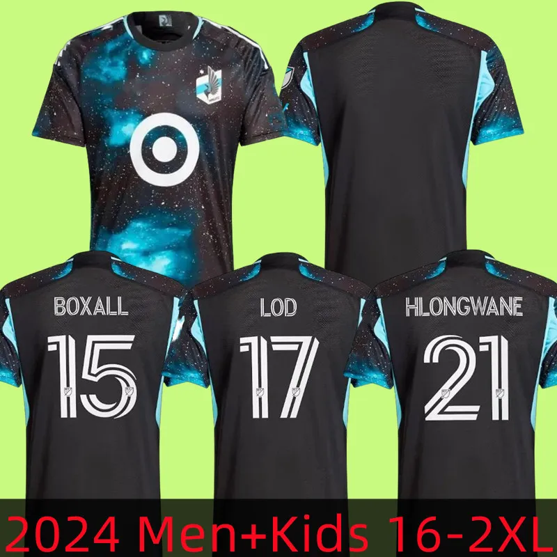 MLS 2024 2025 Minnesota United FC Futo Formaları Evde 24 25 Fragapane Boxall Lod Hlongwane Futbol Gömlekleri Hayranlar