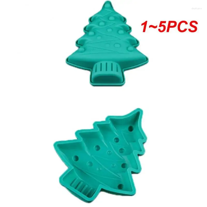 Bakvormen 1-5PCS Kerstboom Grote Taart Siliconen Mal Mousse Fondant Dessert Brood Gebak Biscuit Tool Keuken accessoires