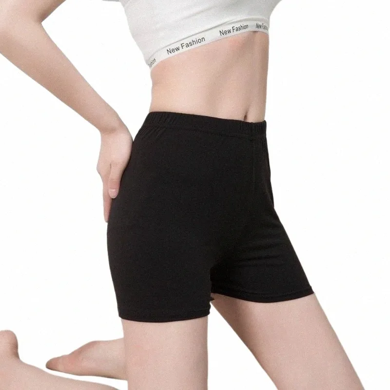 NDUCJSI FI Summer Casual Shorts Woman Stretch High Elastic Fitn Shorts Female White Green Sexig kort godisfärg 01E9#