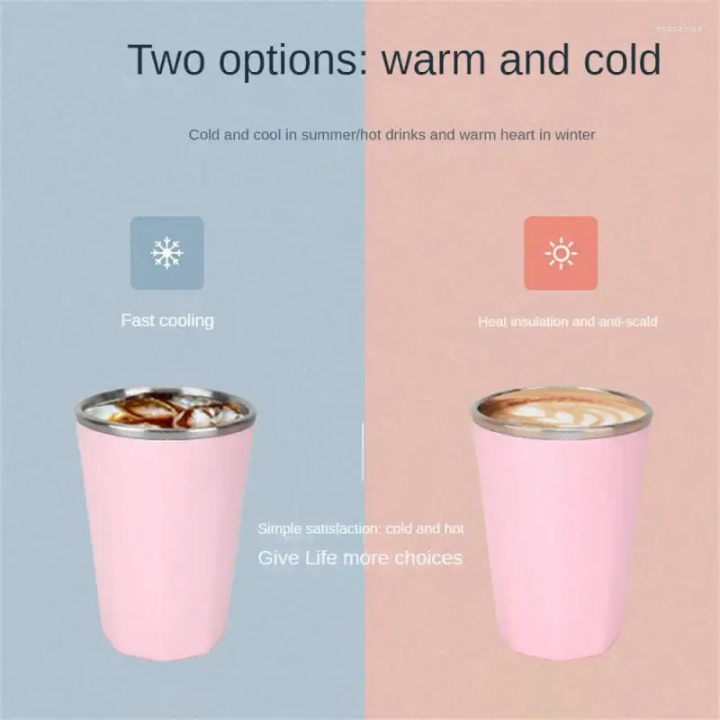 Water Bottles 330ml Summer Ice Cup Refrigeration Pot Red Wine Double Stainless Steel Insulated Drinkware