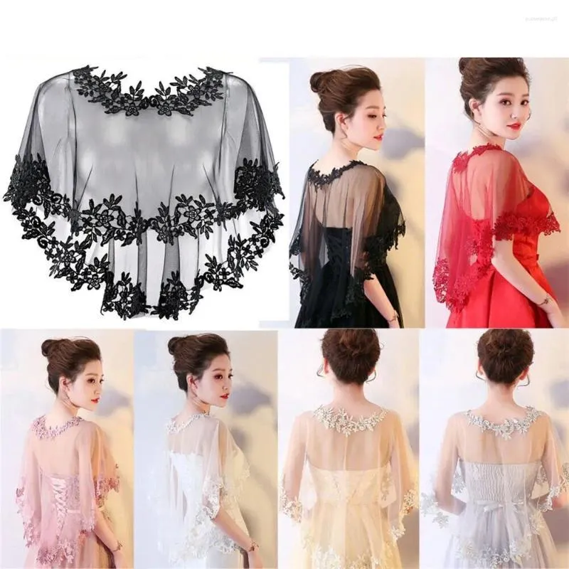 Scarves Bridal Lace Shawl Fashion Party Casual Wedding Cape Tulle Summer Evening Dress Women