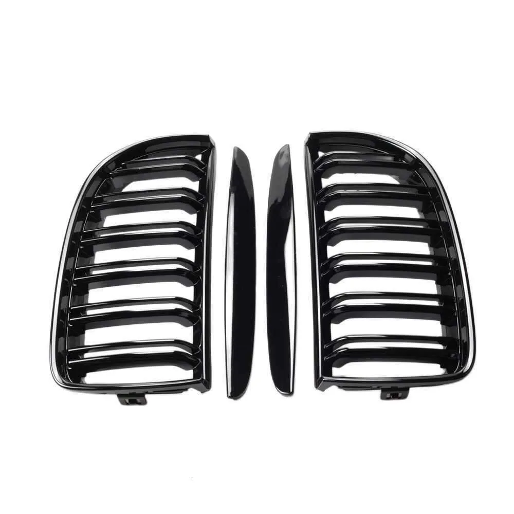 Upgrade Een Paar Hoge Kwaliteit Front Nieren Kap Grills Dubbele Lijn Slat Voor Bmw 3 Serie E90 E91 320I 323I 328I 335I 2005-2008